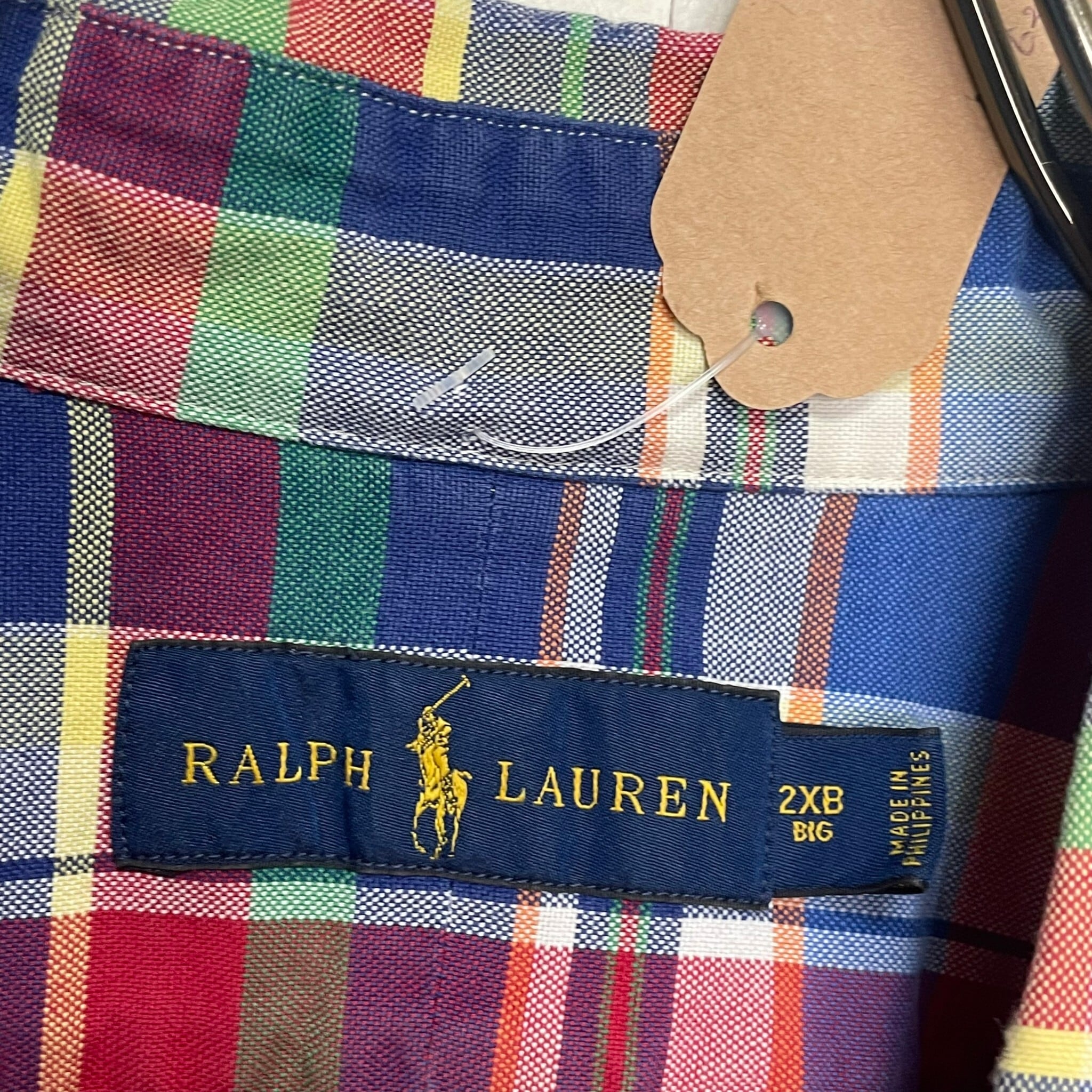 RALPH LAUREN 長袖シャツ 2XL 刺繍 チェック柄 厚手 | 古着屋OLDGREEN