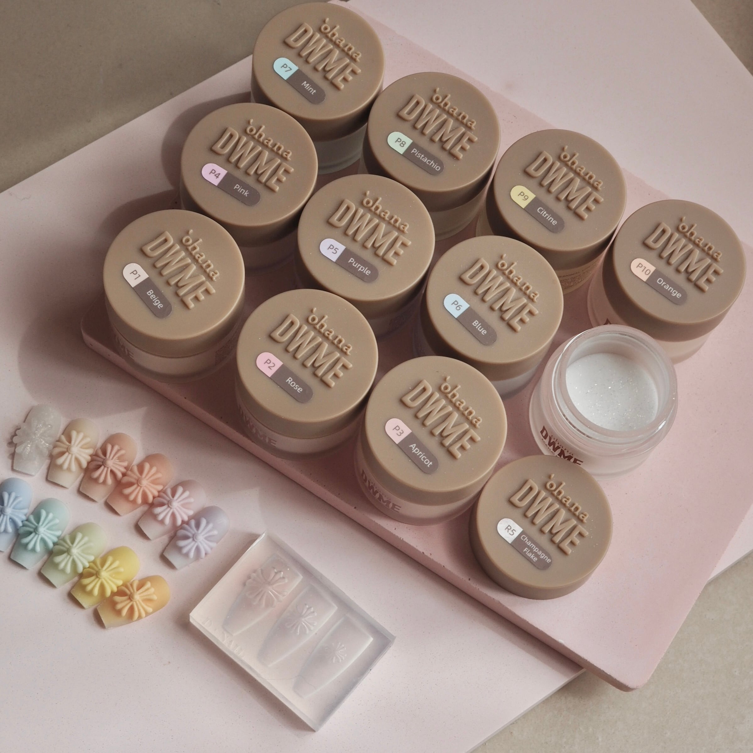 ohana DWME パステルシリーズ アクリルパウダー DWME】pastel & mold set | QUATRE FEUILLES