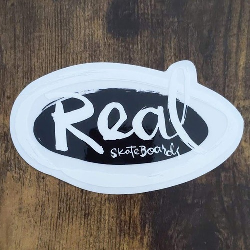 【ST-859】Real Skateboards Sticker リアル スケートボード ステッカー Oval By Natas