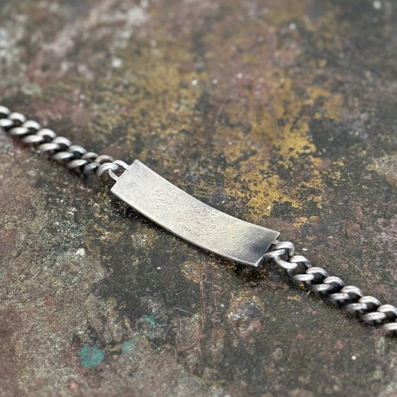 40s 1944年 ”U.S.Military” IDブレスレット サイズ18.5㎝ | American