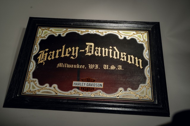 Official Harley Davidson Vintage Mirror Sign