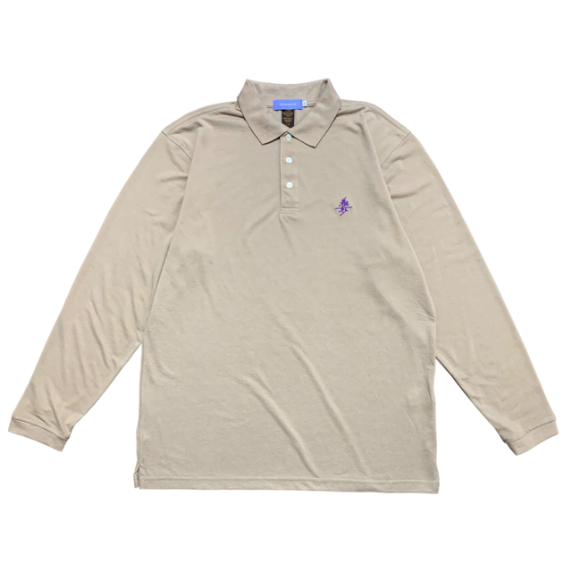 "ZETSUMYO" L/S POLO Shirt BEIGE