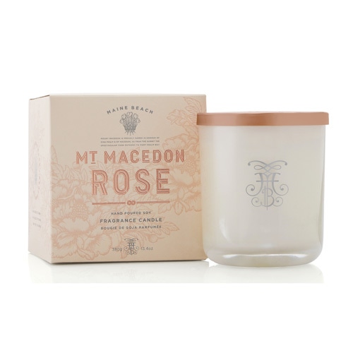 【ハンドメイドソイワックスキャンドル★マインビーチシリーズ】MAINE BEACH マインビーチ MT MACEDON ROSE Fragrance Candle マウントマセドンローズフレグランスキャンドル