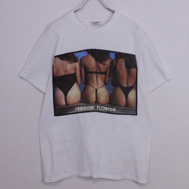 【Caka act2】90's Bikini print Design S/S T-Shirt