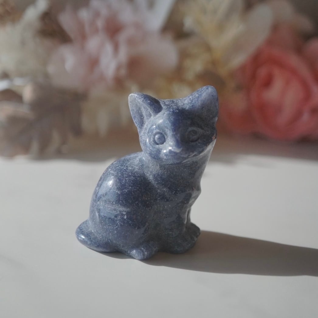 【ブルーアベンチュリン】猫ちゃん