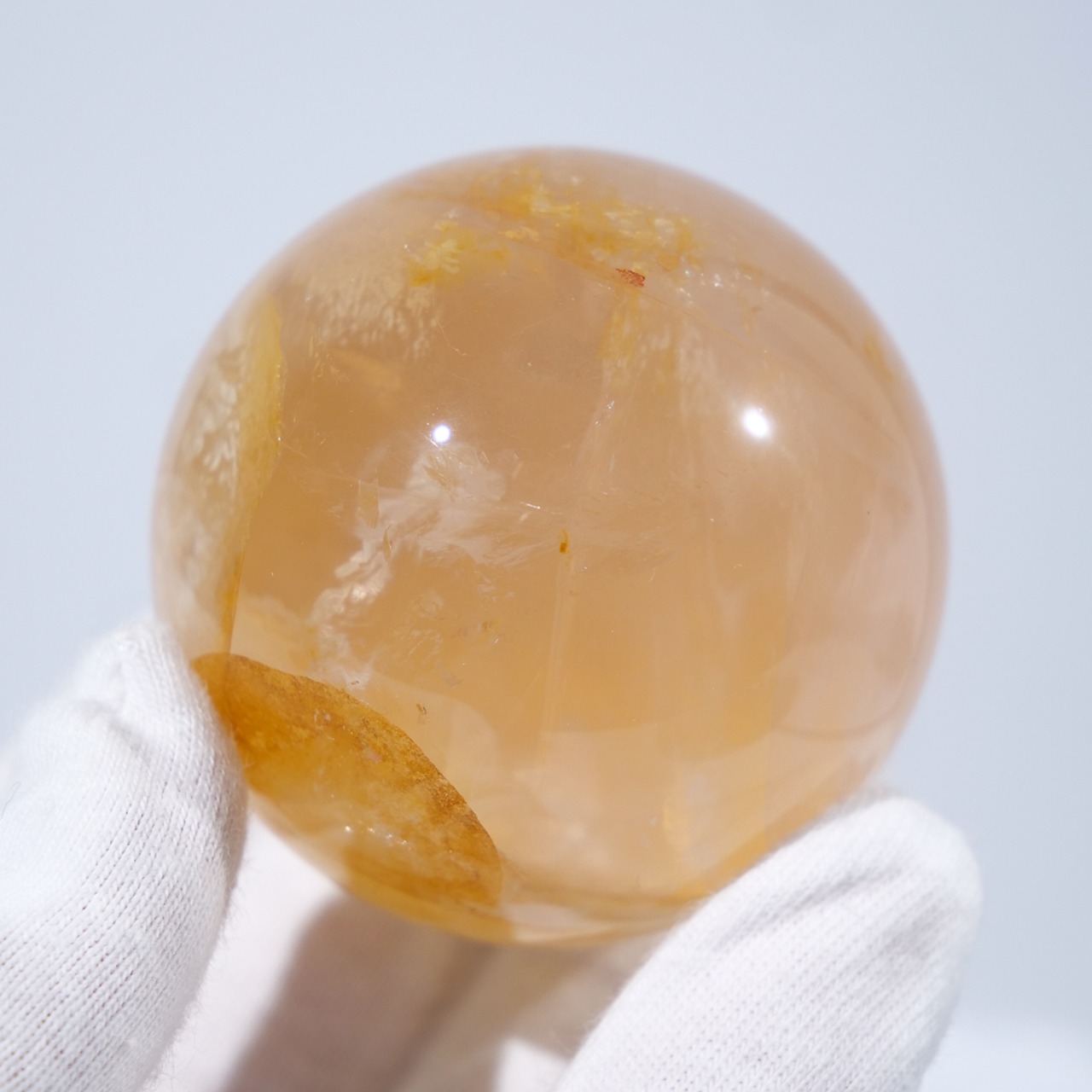 ゴールデンヒーラー イエローヘマタイト ローズクォーツ / スフィア【φ4.5cm】