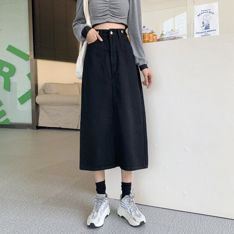 Aラインスカート サマー薄手スリムハイウェスト 夏物 1号婦人80480054123