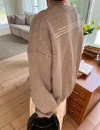 【25aw】Back-lettering Sweat_2colors