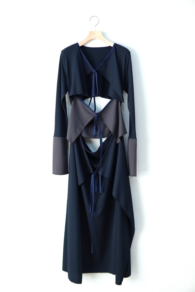 Jens /  SPORT PANEL CARDIGAN / navy