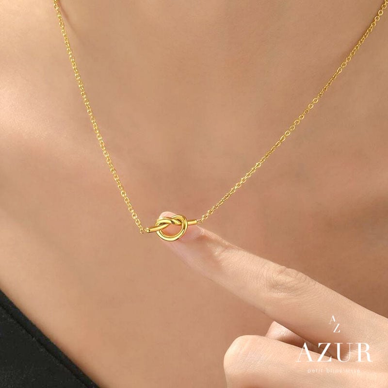 【数量限定】ゴールドノットネックレス