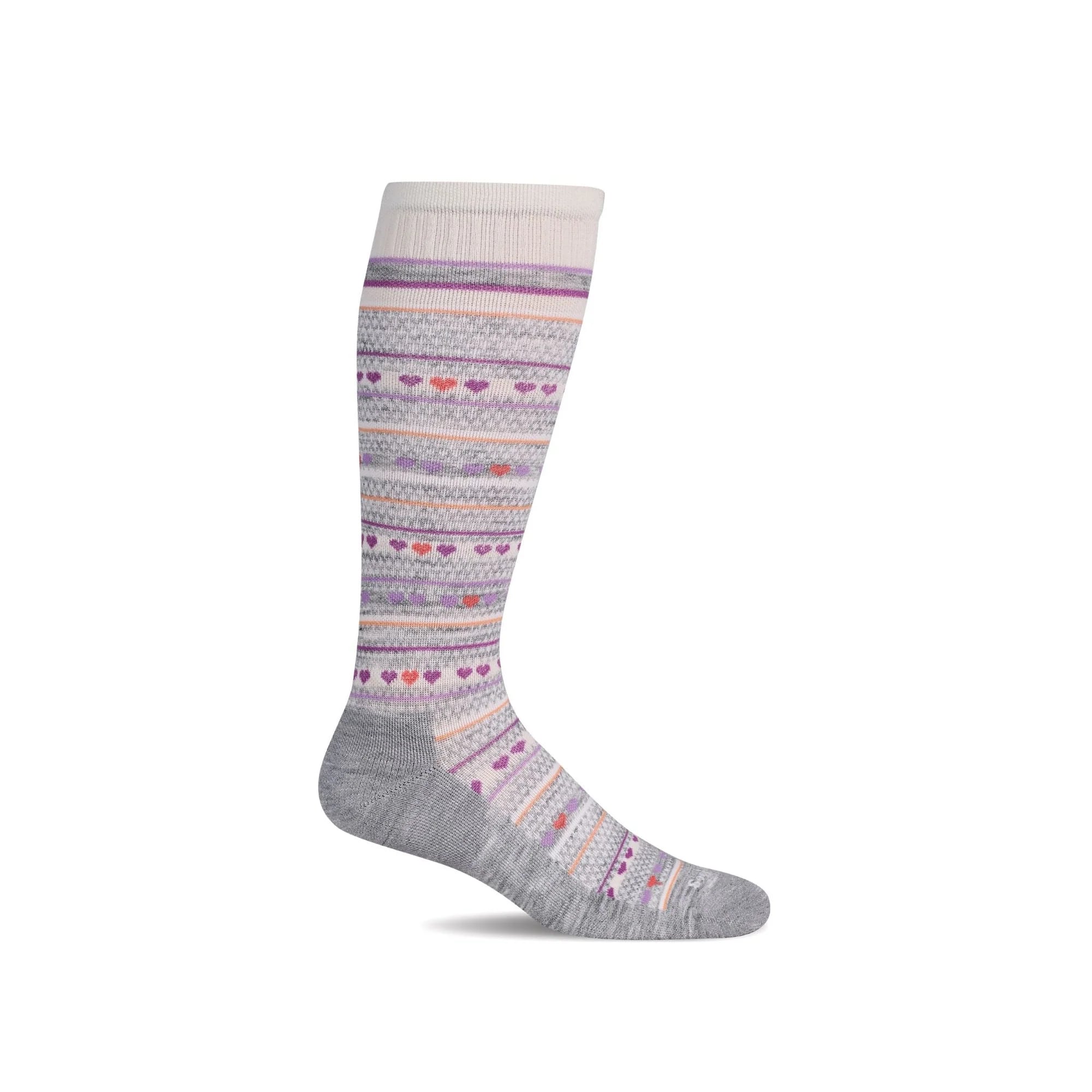 SockWell(ソックウェル)HEARTLINK -lt. grey レディース着圧ソックス
