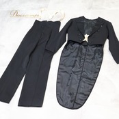 社交ダンス 衣装 ハセベ Hasebe 燕尾服 エンビ ジャケット スラックス ズボン 黒 デモ スタンダード ダンス パーティ 発表会 メンズ モーニング ブラック系 メンズ用 ダンス衣装 黒燕尾服 発表会用 パーティ用 デモ用 コスチューム フォーマル 男性用エンビ 衣装セット おしゃれ ダンス衣装