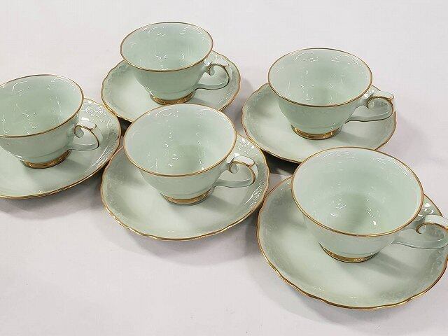 新品同様】NORITAKE ノリタケ カップ&ソーサー セット 5客 ギフト 食器 