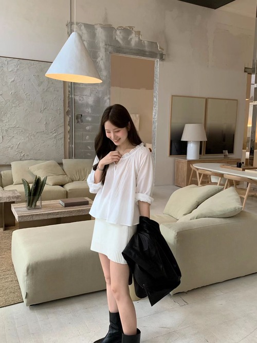 (OUNCE) selin knit skirt / 2color