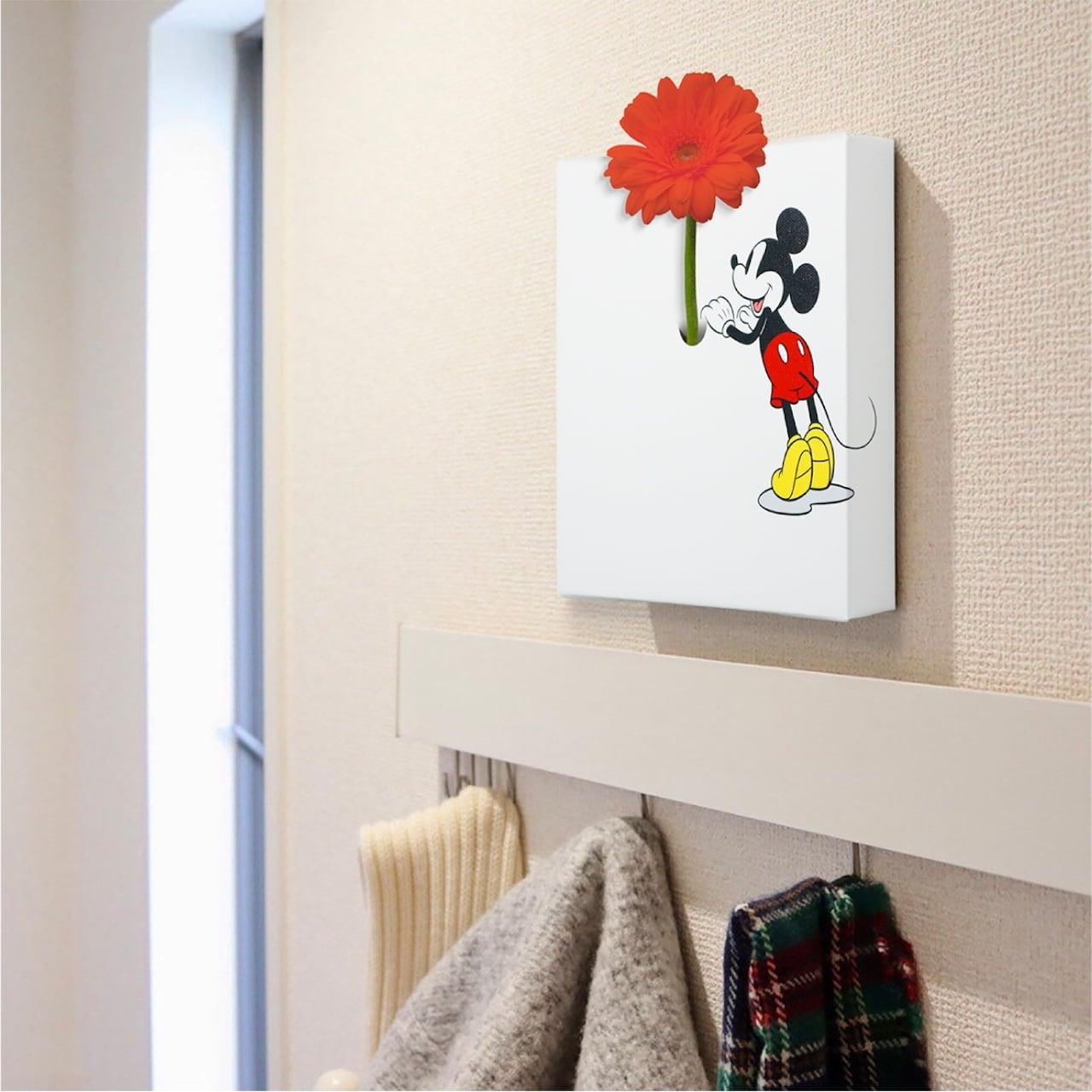 ディズニー アートパネル ミッキー ミッキーマウス 一輪挿し IKE-DSNY