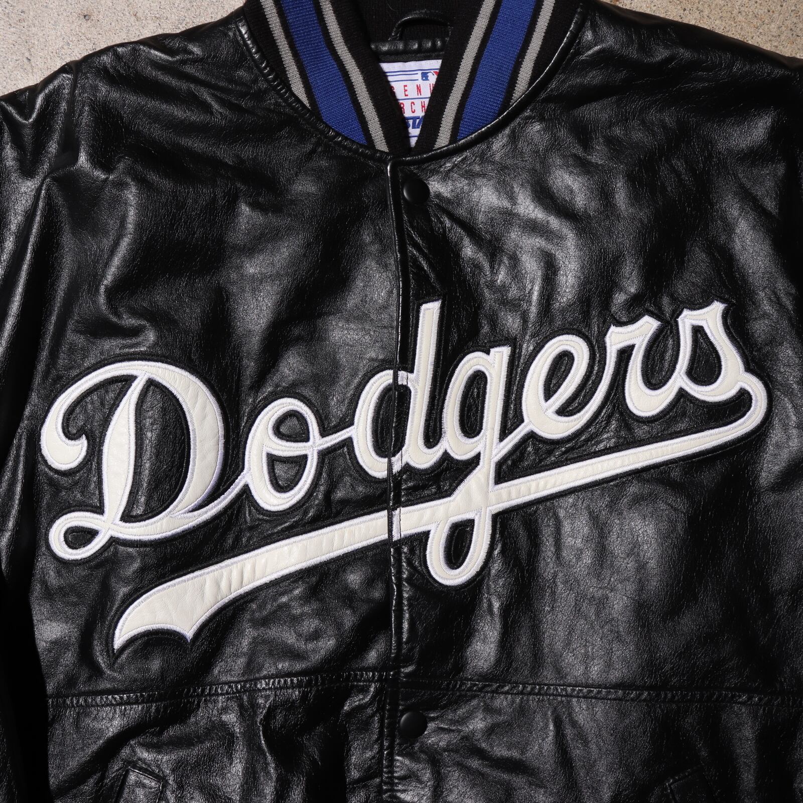 LA Dodgers L 刺繍 レザージャケット ドジャース MLB スターター | ENCOUNT
