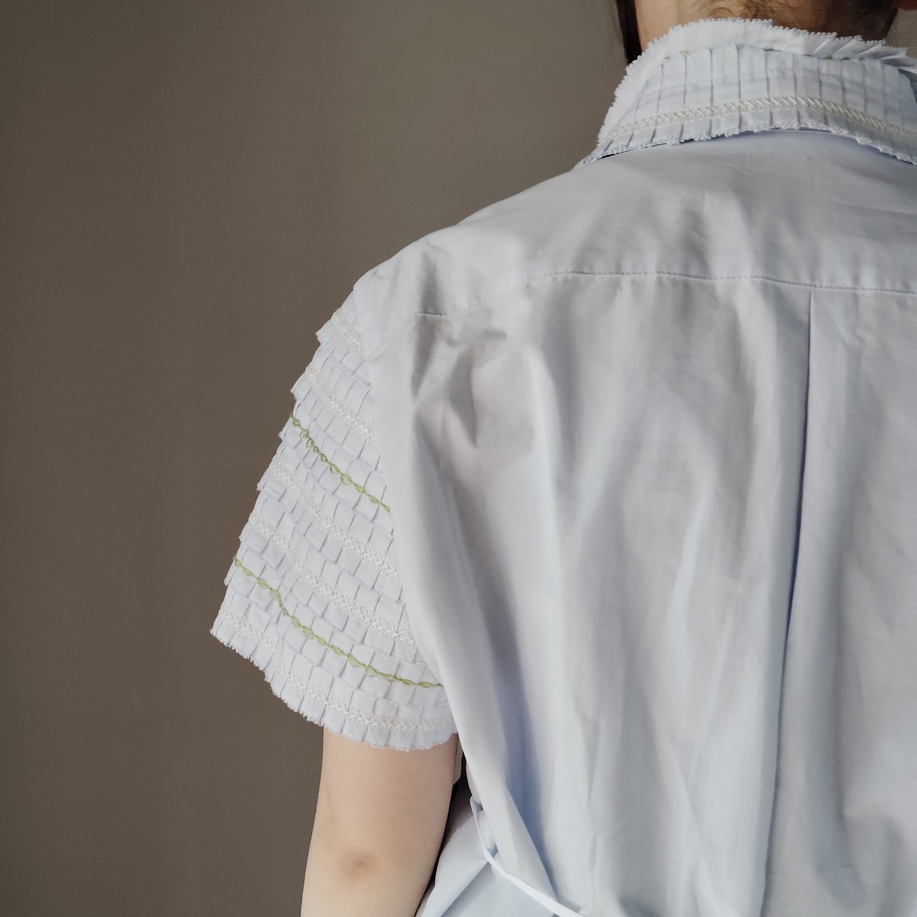【美品】  ASEEDONCLOUD / アシードンクラウド | Garden instrumentalist blouse コットン シャツ | O/S | ネイビー | レディース ASEEDONCLOUD アシードンクラウド | garden instrumentalist blouse
