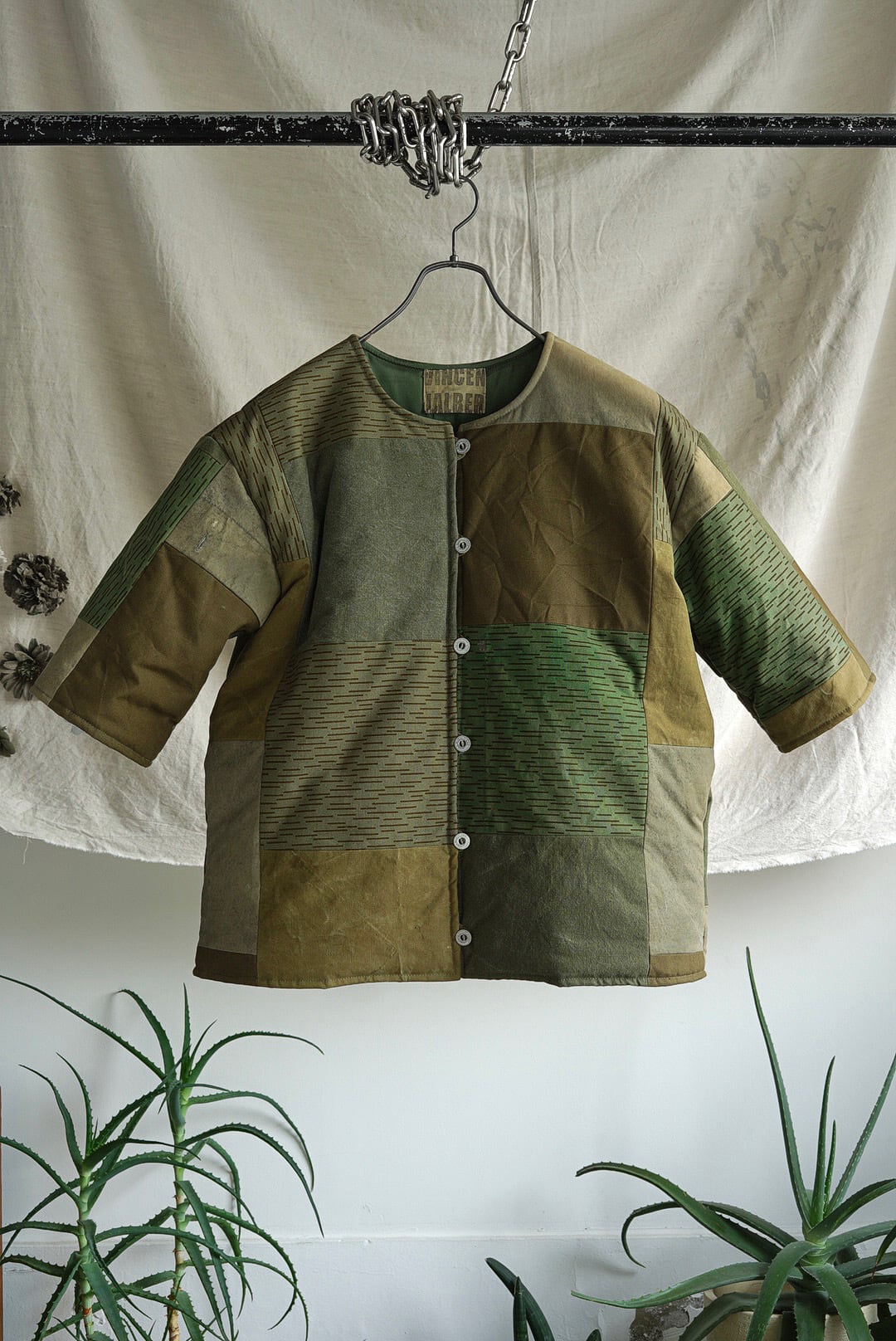VINCENT JALBERT - PILLOW PATCHWORK ARMY JACKET