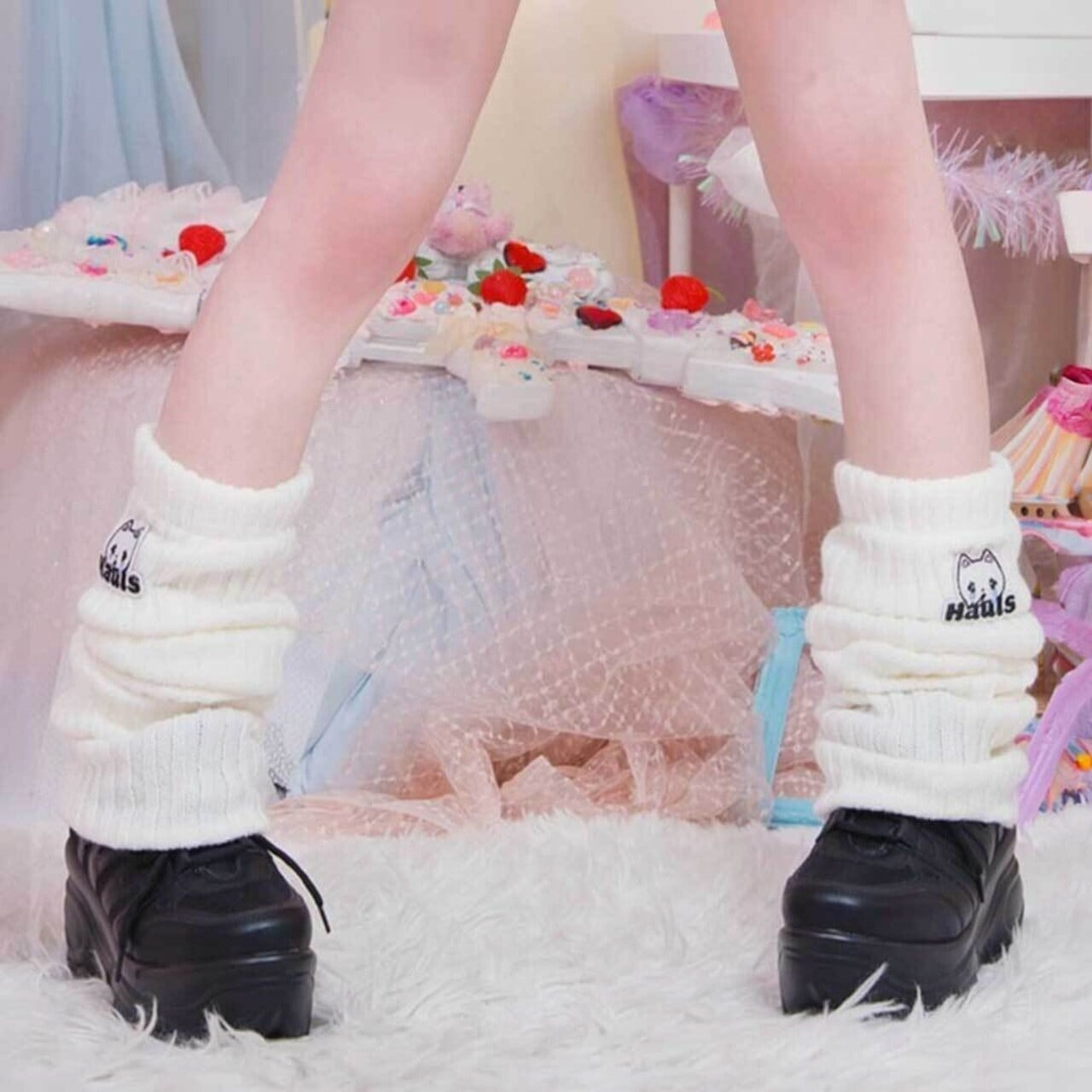 最強もこもこ♡レッグウォーマー(アイボリー) | Hauls