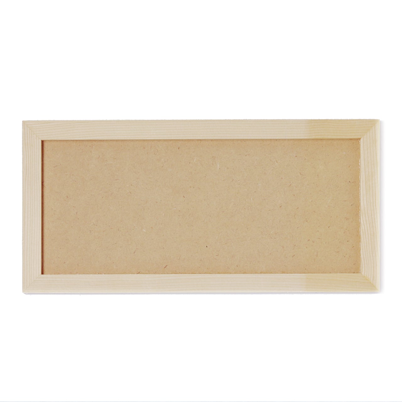 ネームプレート土台5枚セットDIY用 白木枠 横 約26.3 cm × 縦 約12.6