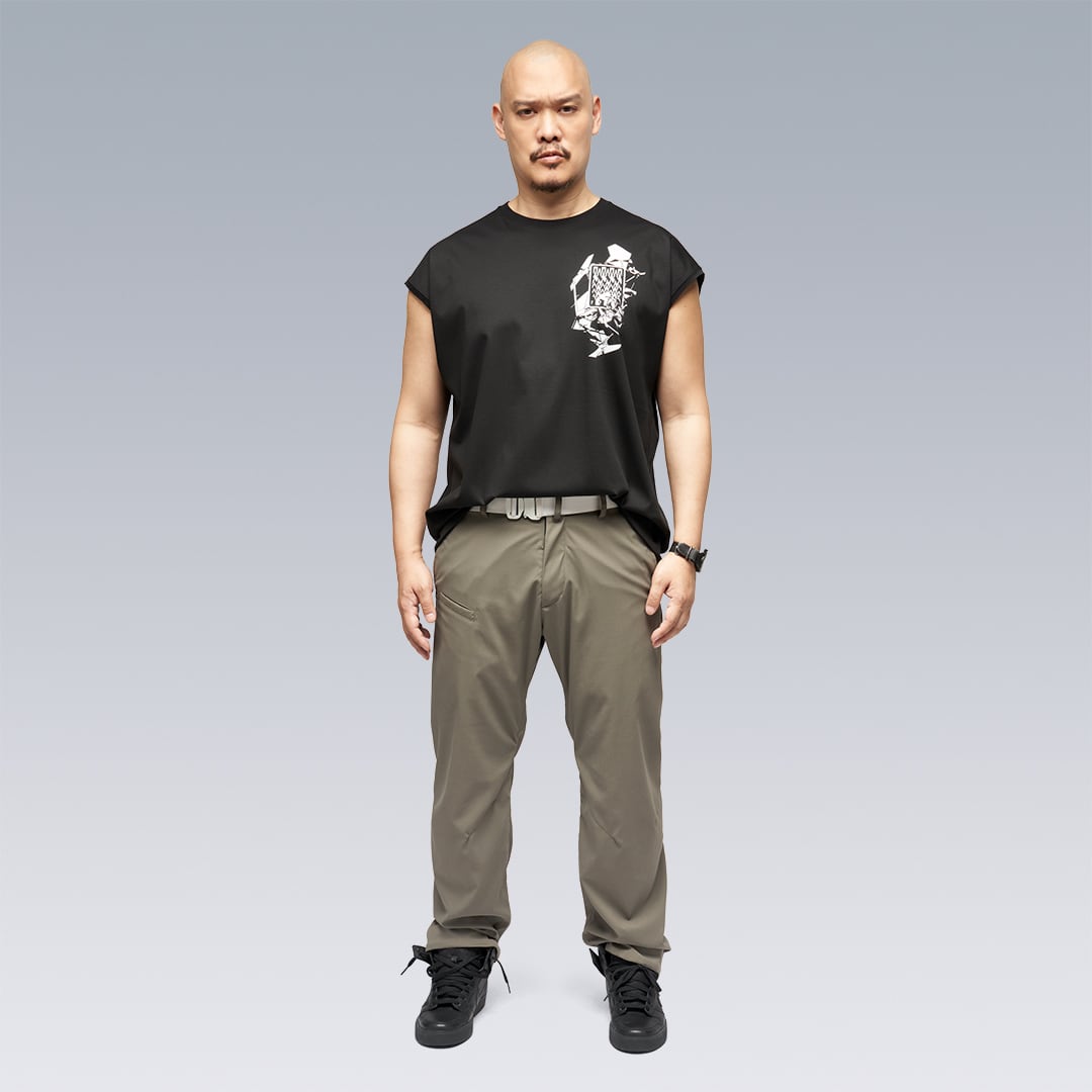 ACRONYM”S25-PR-B NEXT TO SKIN 100%COTTON MERCERIZED SLEEVELESS T