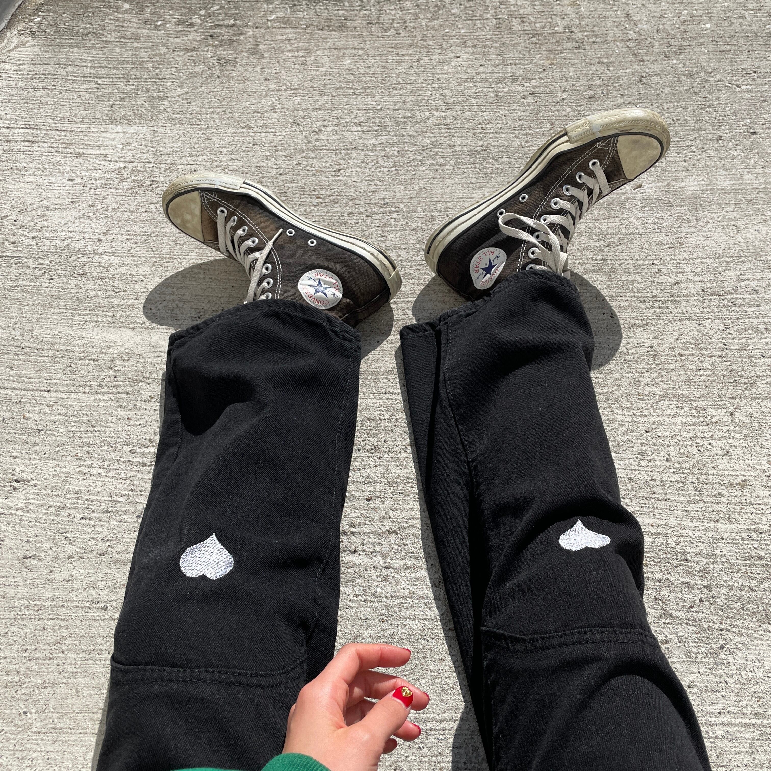 切り替えハートデニムパンツ_LN0711