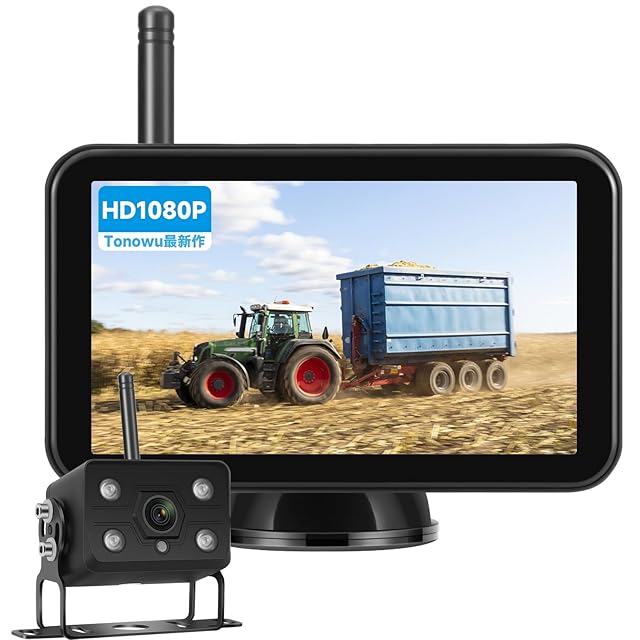 AUTO-VOX W12 無線型バックカメラ モニターセット ダブルカメラ