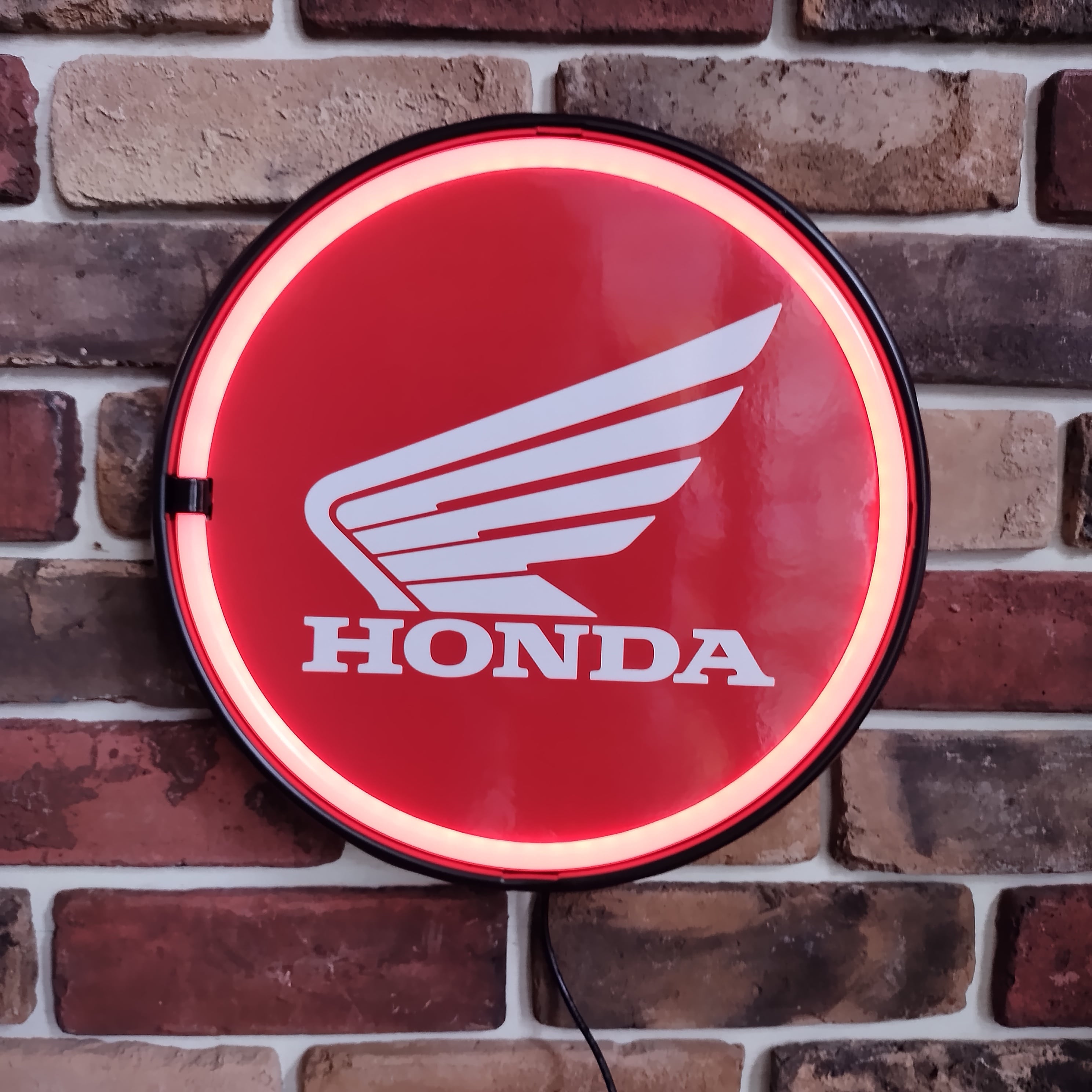ネオン風 LEDロープ王冠サイン◆HONDA/ホンダ◆アメリカン雑貨 ライト ガレージ バイク
