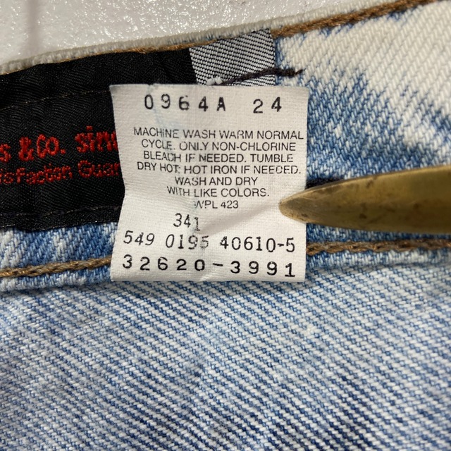 希少 90s USA製 Levi's silverTab デニムショーツ W32