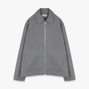 ROLD SKOV 26SS ZIP UP OVER SHIRT (GREY)