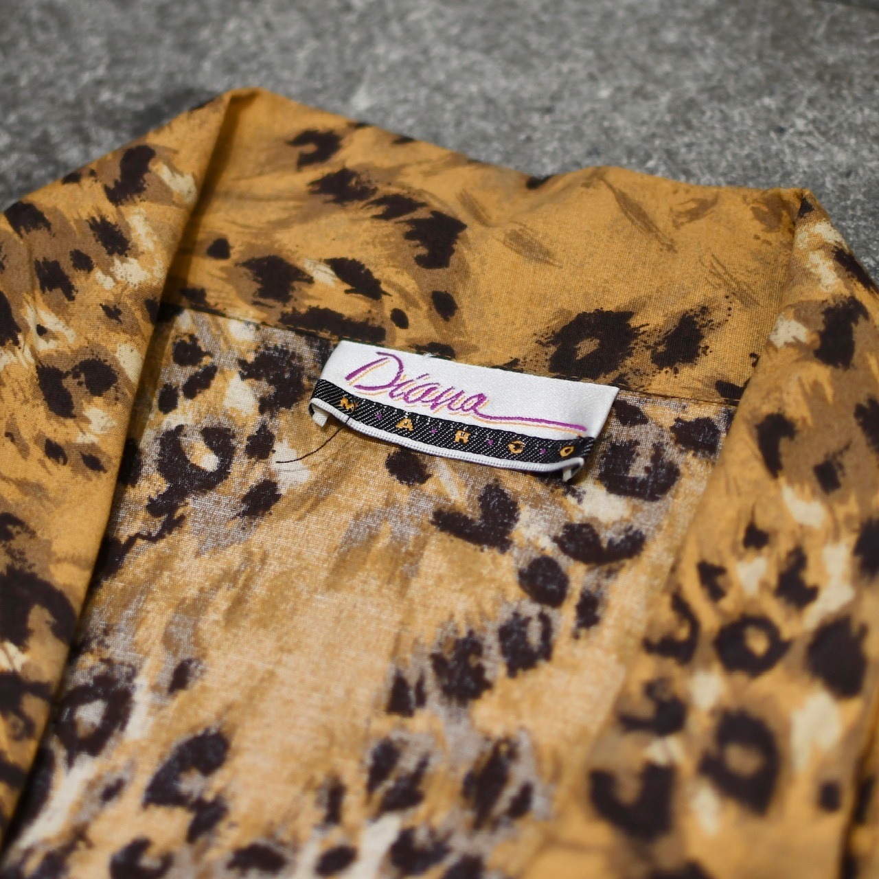 leopard pattern rayon easy tailored jacket