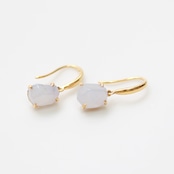 K10YG 翡翠ピアス rough lavender hook A貨翡翠 jd_mm1210