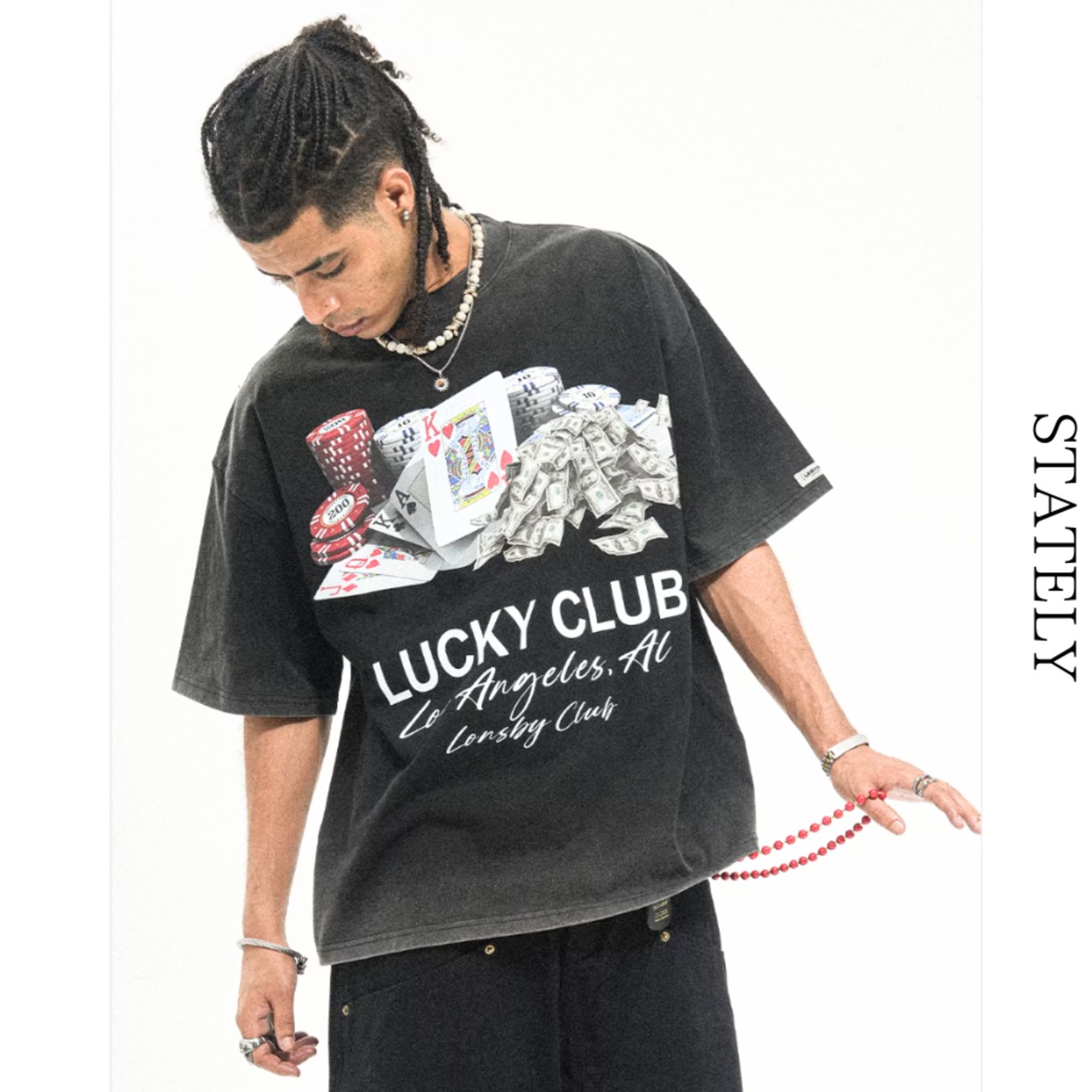 Lucky Club グラフィックTee/4color_T247・画像5