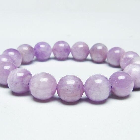 クンツァイト ブレスレット 12mm ミルキークンツァイト ブレス 一点物 メール便可 [M便 1/10] 111-46462