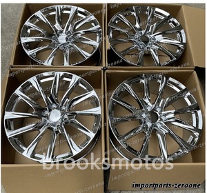 1点限り 24インチ NEW クロームスタイル　ホイール　キャデラック　エスカレード　 24X10 6X139.7 ４本セット　鍛造-BRN-11220★