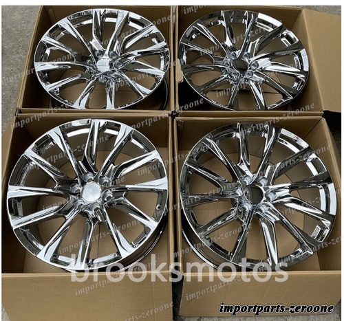 1点限り 24インチ NEW クロームスタイル　ホイール　キャデラック　エスカレード　 24X10 6X139.7 ４本セット　鍛造-BRN-11220★