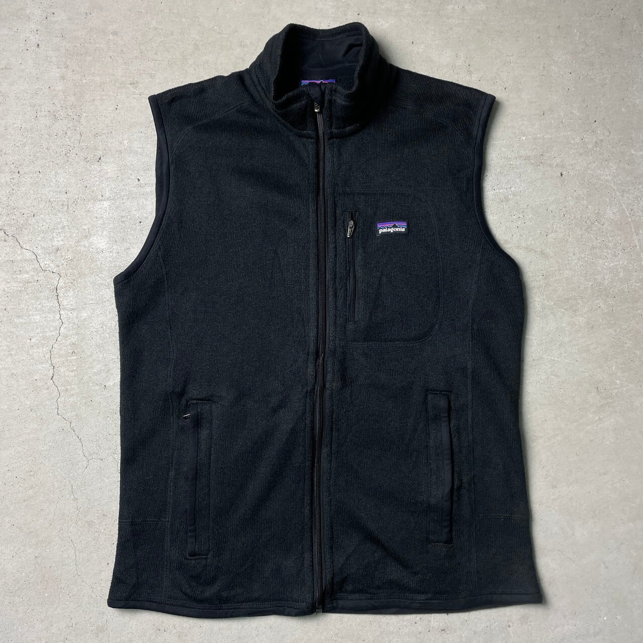 90s patagonia ブラック フリース ベスト M patagonia パタゴニア