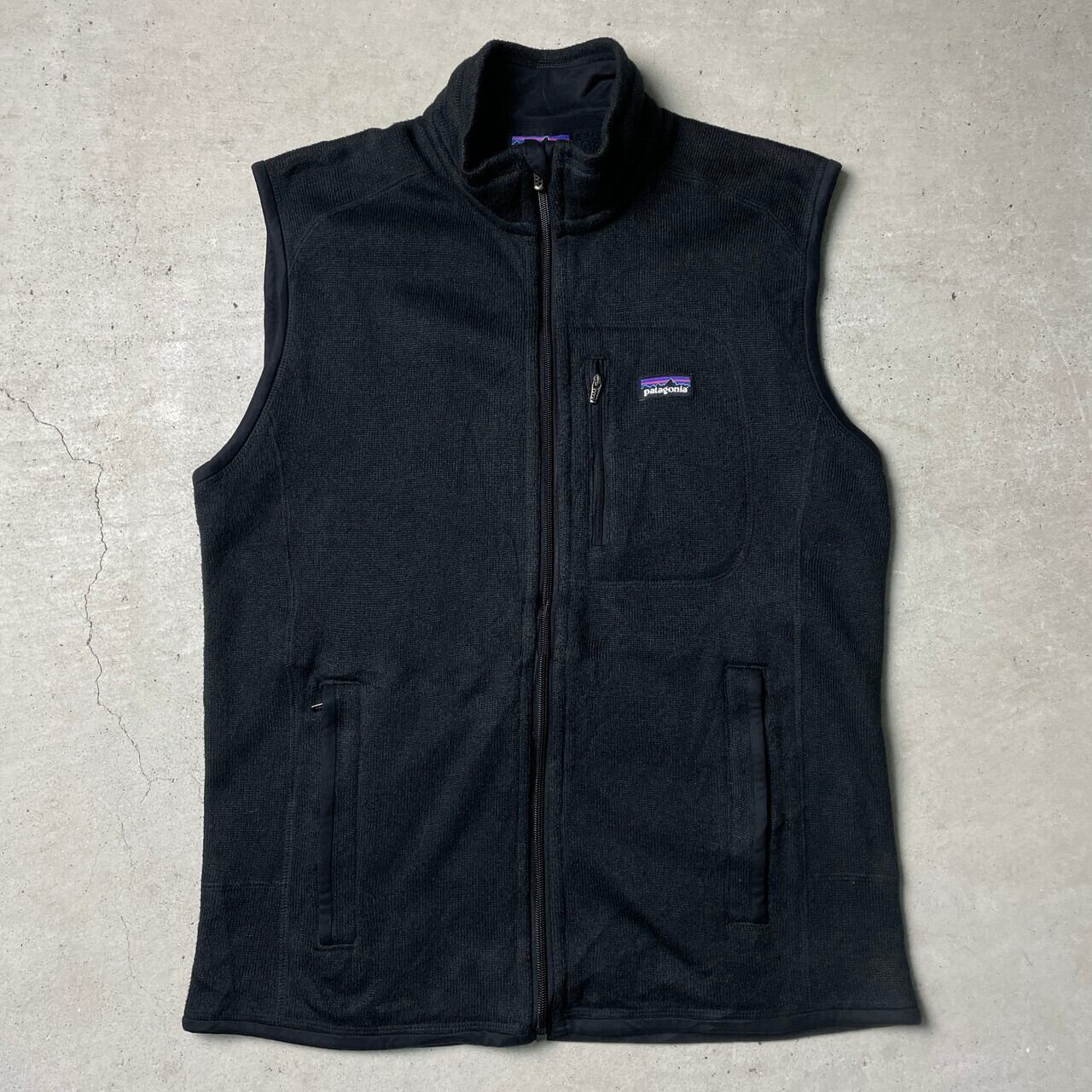 パタゴニア ベターセーター ベスト メンズ XL / 20年製 フリース セーター 前開き フルジップ 重ね着 ワンポイント 大きいサイズ ブラック main image 0