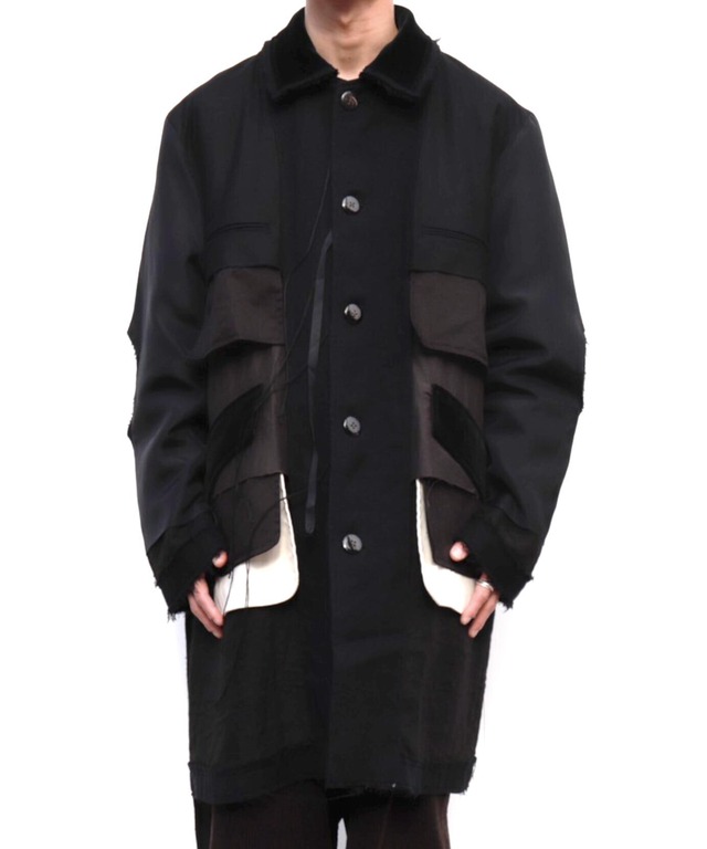 Midorikawa / MID25AW-JK01  REVERSIBLE COAT (BLACK)