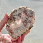 フラワーアゲートプレート*チェリーブロッサムアゲート*桜瑪瑙*スライス*天然石インテリア*置き物