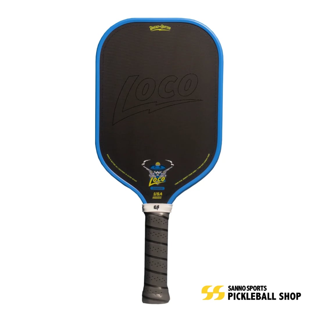 Bread&Butter - Loco 16mm Elongated Azul Pickleball Paddle ピックルボールパドル
