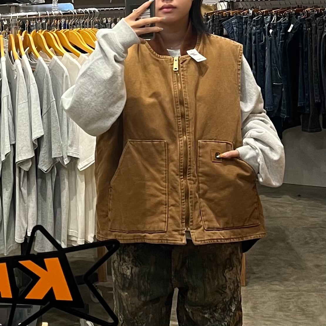 カーハート usa 古着 carhartt ベスト 1990s USA製 カーハート ダック