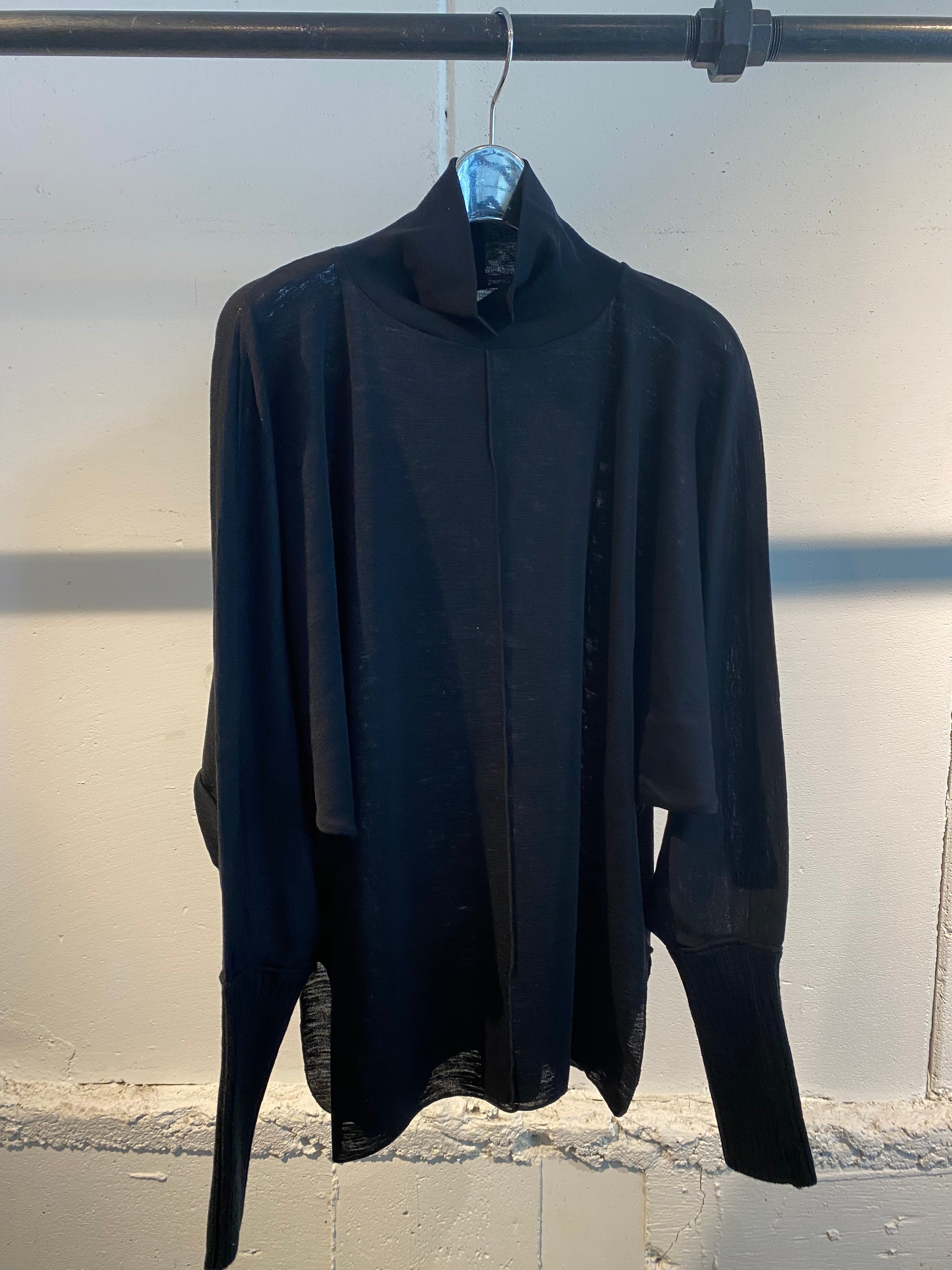Rib jersey l/s turtle top（three dots Rib jersey LS turtle