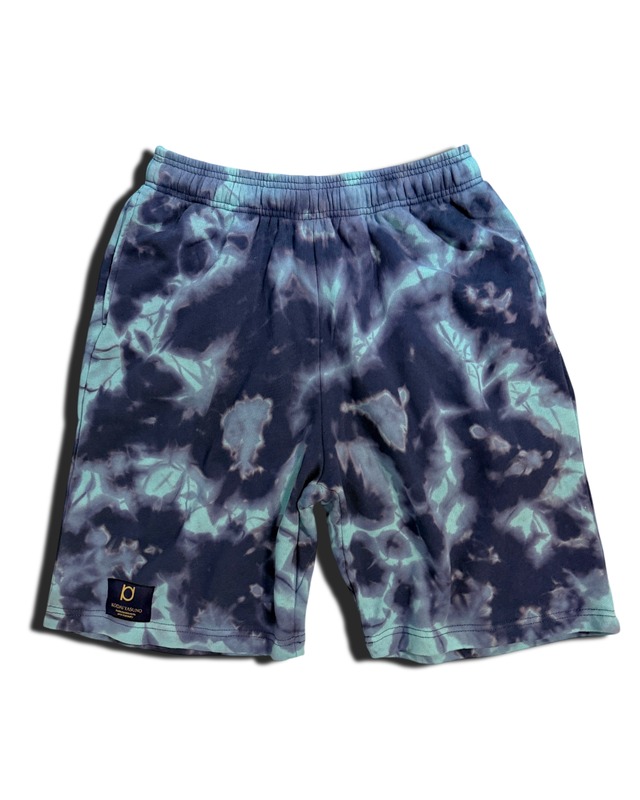 【2着限定販売 / 最短即日発送】タイダイスウェットハーフパンツ　深海の世界