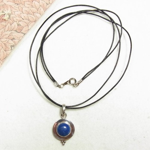 シルバー925製　ラピスラズリのペンダントネックレス　silver pendant for sale　11867S