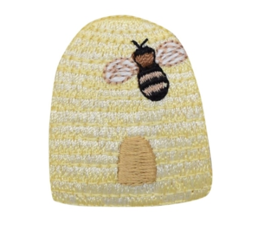アイロンワッペン：Beehive ビーハイブ　蜂の巣
