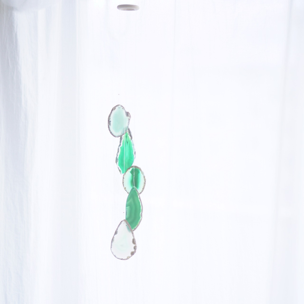 Healing Green 05 - アゲートヒーリングチャイム / Agate Sun Catcher Wind Chime 150