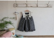 韓国子供服 / 26winter / puella FLO / サフランワンピース / キッズ / 冬服 *90~140*