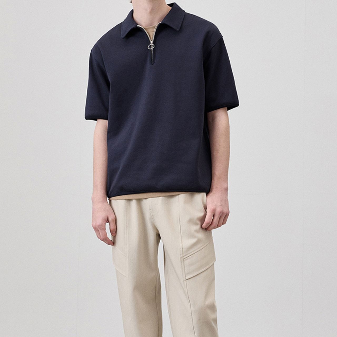 ジップポロシャツ　MT0170015