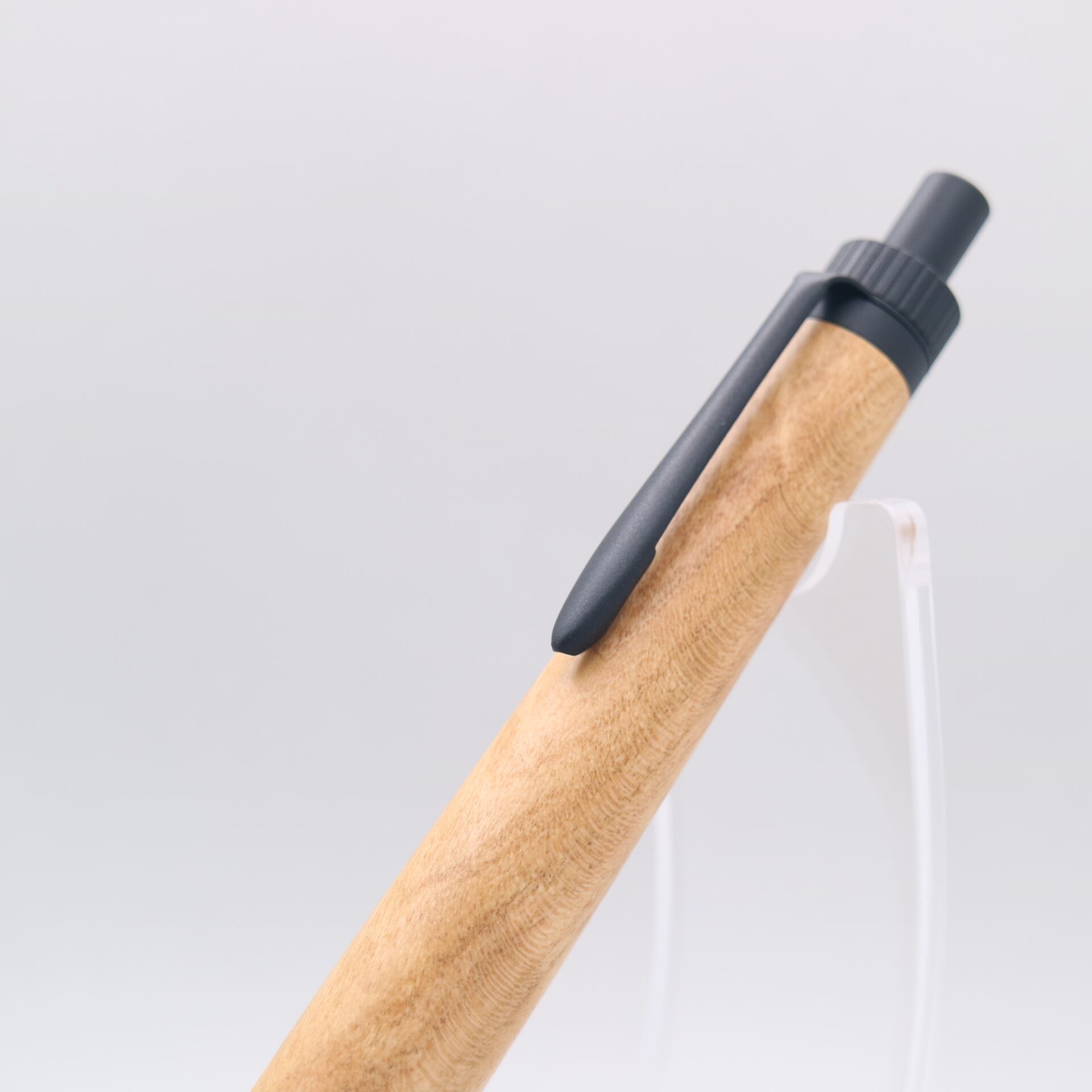 山桜 × マットブラック｜木の質感を楽しむ木軸ペン｜250712 ボールペン